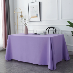 Customized rectangular logo printed tablecloth for conference table, hotel advertising fabric, white office room 5 pieces